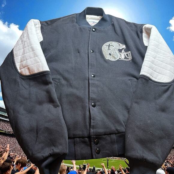 Vintage 1990s Chalk Line New Orleans Saints NFL Medium Jacket - Picture 1 of 6